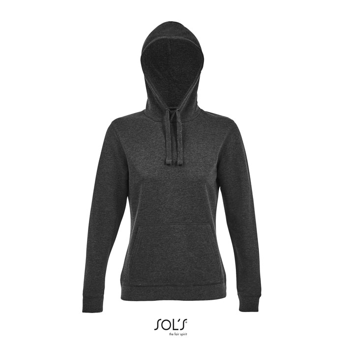 Sweat femme personnalisable 280g - Spencer anthracite chiné